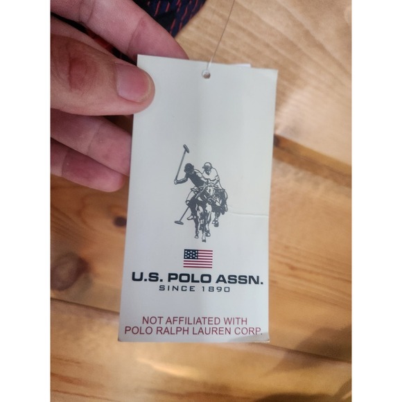 US Polo Assn Swim Trunk‎ Shorts Mens XXL 2XL Blue Red Camo - Picture 4 of 6